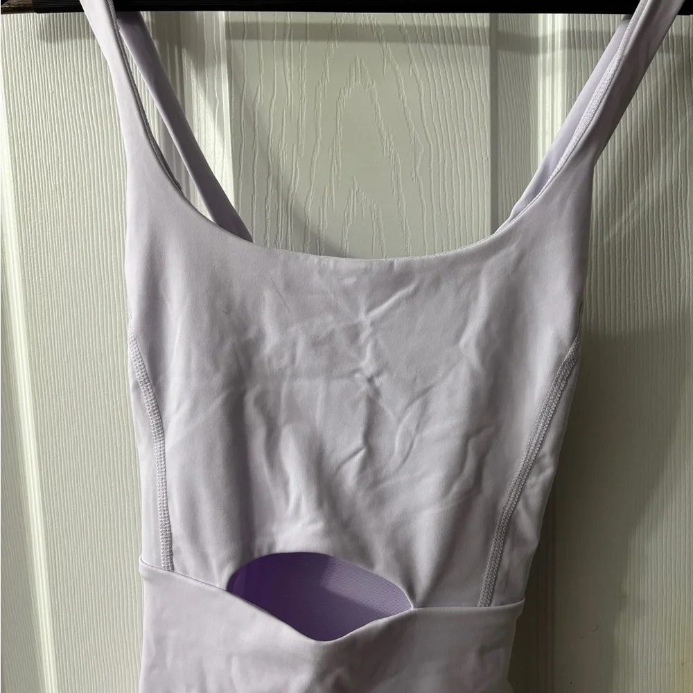 FP Movement by Free People Lavender Scoop-Neck Romper - Picture 4 of 6